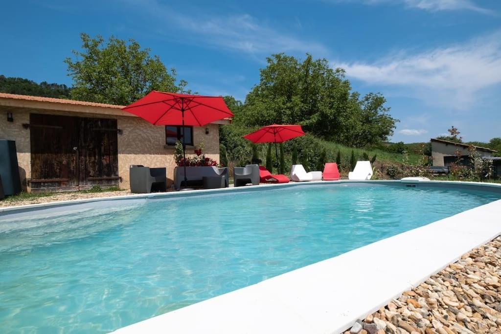 Combe Jolie Clim, Piscine & Jacuzzi Villa Saint-Vincent-de-Cosse Exterior foto