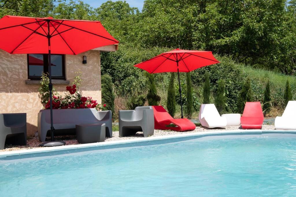 Combe Jolie Clim, Piscine & Jacuzzi Villa Saint-Vincent-de-Cosse Exterior foto